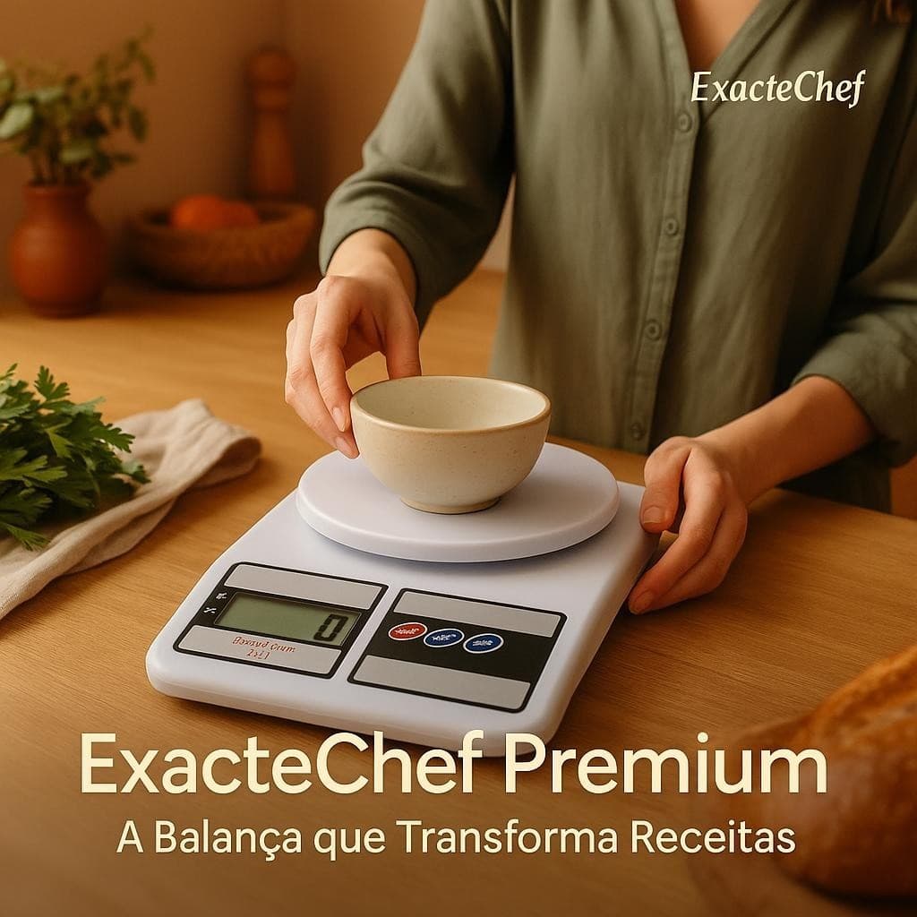 ExacteChef — A balança que transforma suas receitas em sucessos.