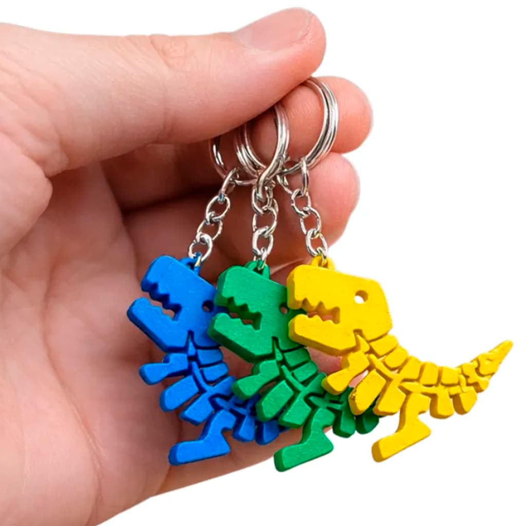 Chaveiro Articulado T-rex Dinossauro P/ Lembrancinhas Brinde - Presente Criativo | Ninho de Bambu