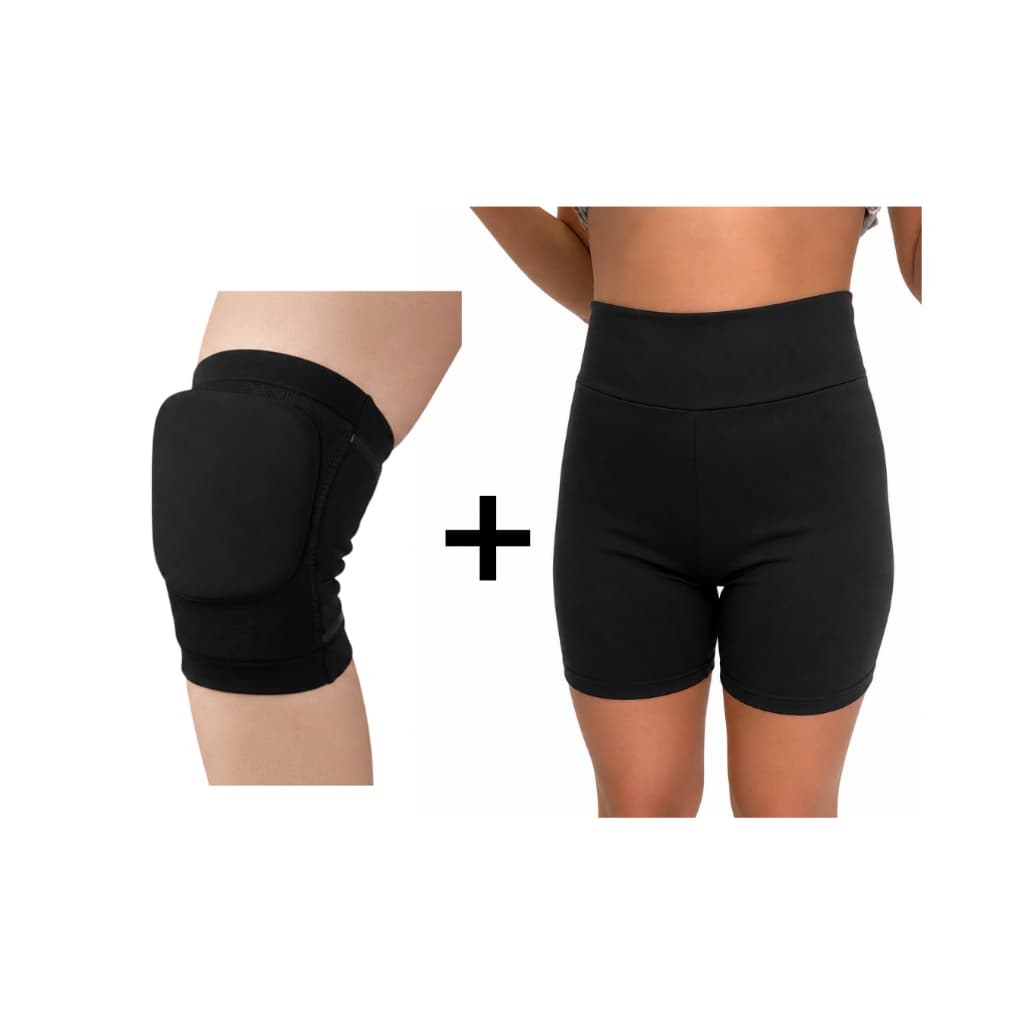 Joelheira pra ginástica rítmica - par + shorts - para GR/GA joelheira