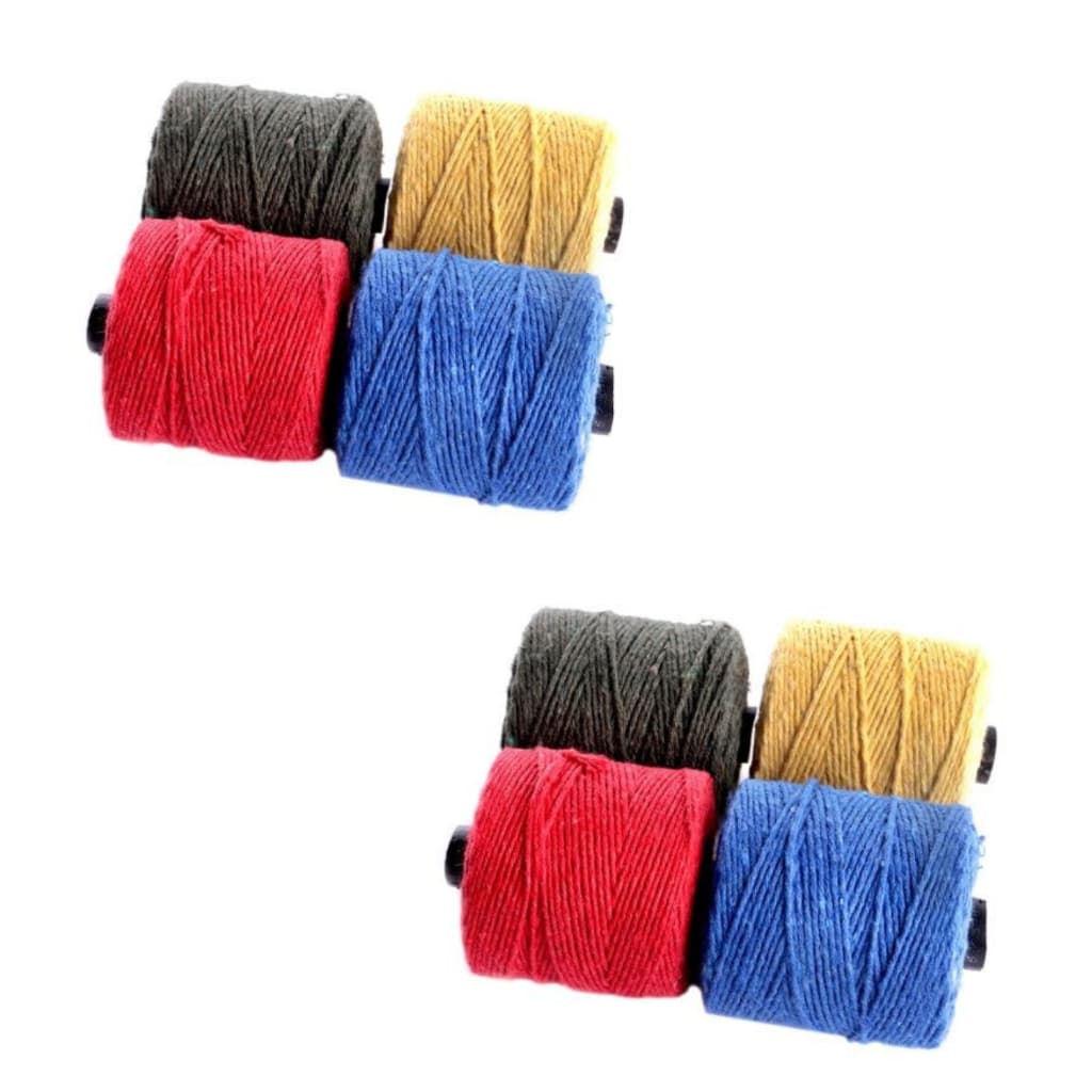 Kit 8 Rolo Barbante Algodão Colorido Artesanato Cru 82m Cada Valtex