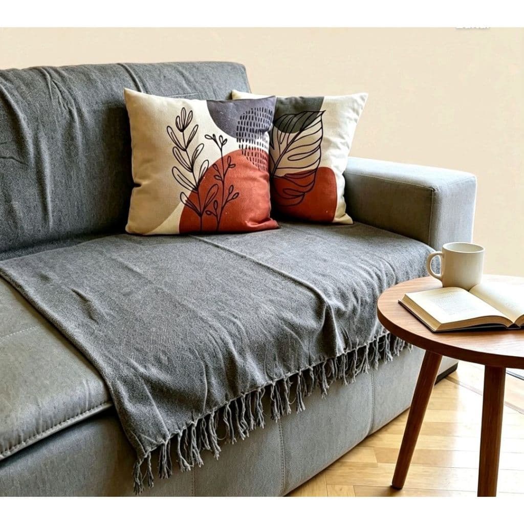 Kit 2 Manta Decorativa Luxo para Sofá e Poltrona 2,10x1,20 Casa Moderna Várias Cores