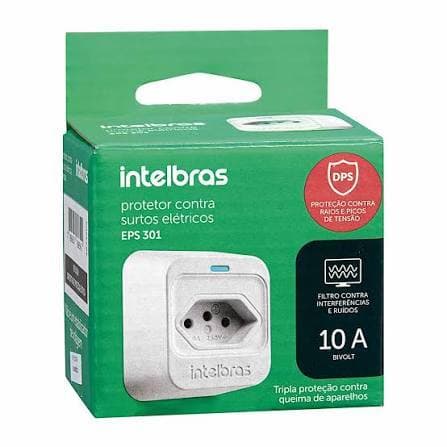 Protetor Eletrônico Intelbras 1 Tomada - EPS 301 Branco