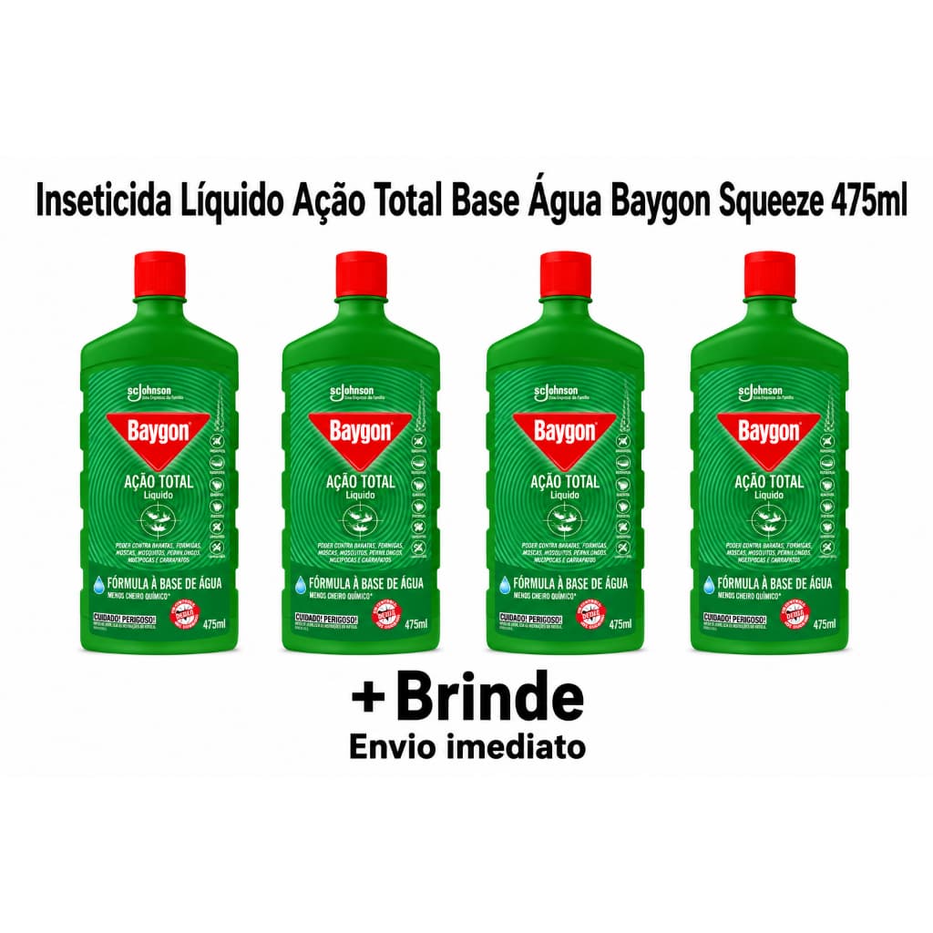 Inseticida Líquido Baygon Ação Total Base Água 475ml