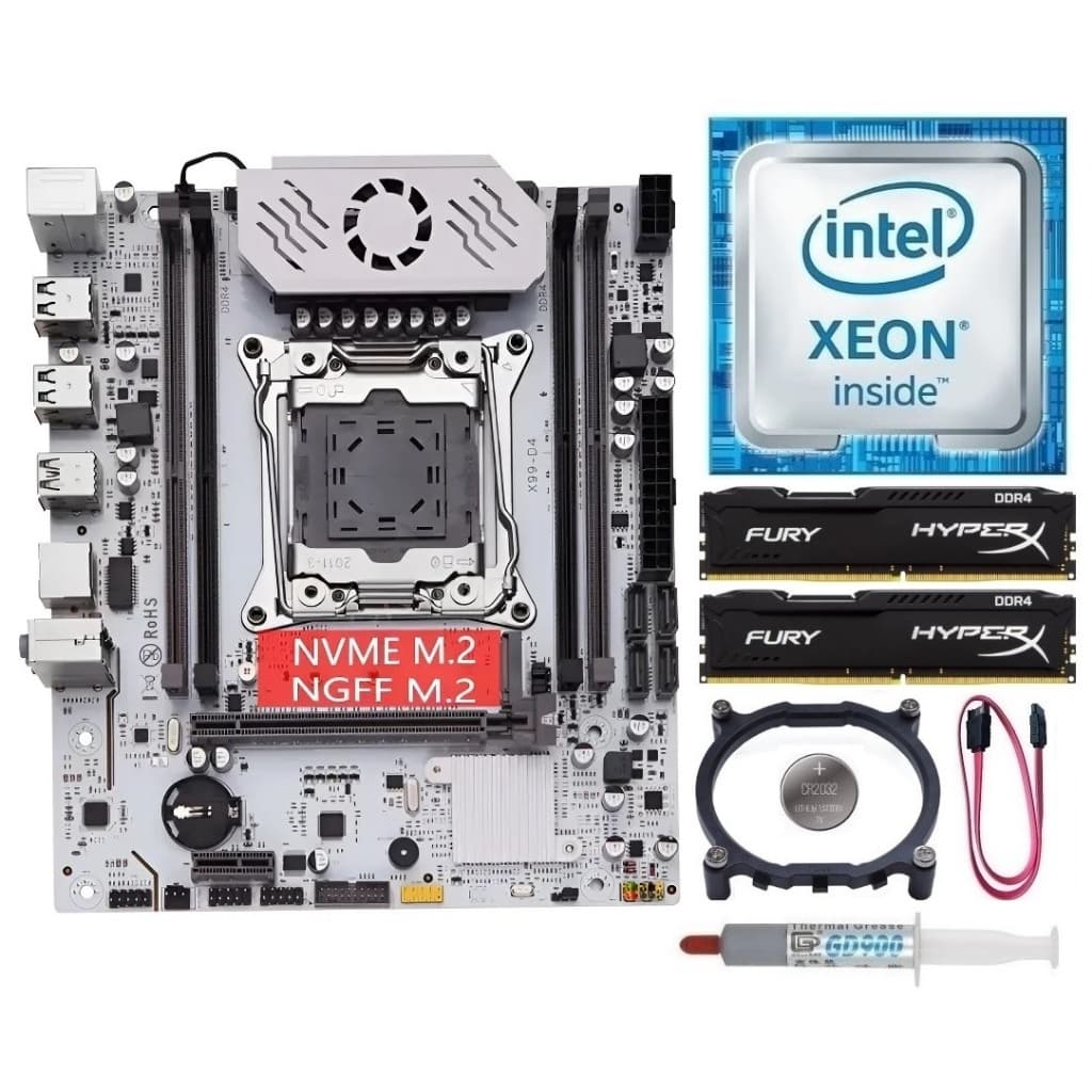 Kit Gamer X99 Xeon E5 2660 v3/ 8GB-16GB DDR4/ Pilha + Pasta