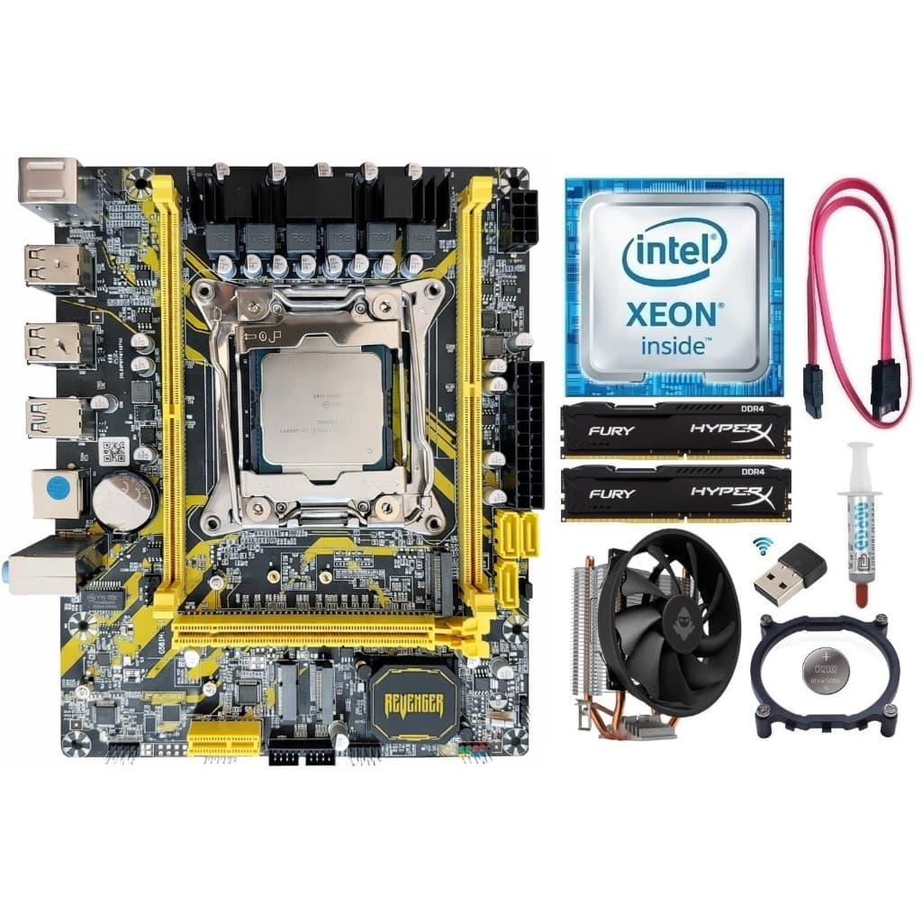 Kit Gamer X99 Xeon E5 2660 v3/ 8GB-16GB DDR4/ Cooler/ Wi-fi