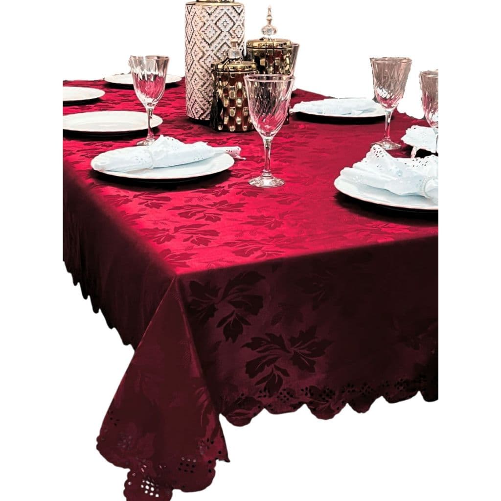 Toalha Retangular Jacquard Luxo 3,50m Mesa Posta Oferta