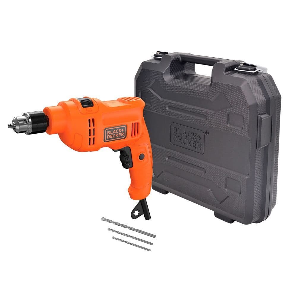 Furadeira de Impacto BLACK+DECKER BED710550K 10mm Com maleta e 3 Brocas 110V e 220V
