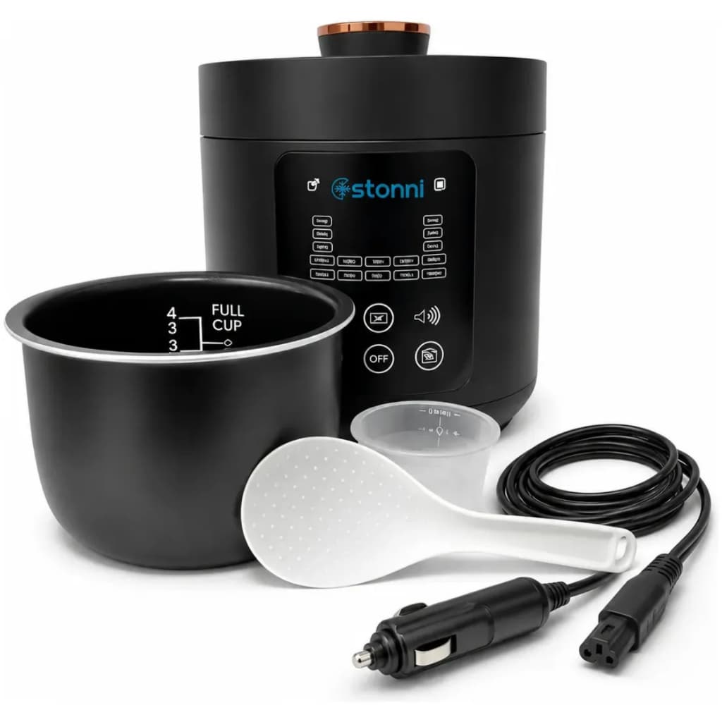 Panela De Pressão Elétrica 12V 24V 2,5L Automotiva Para Caminhão Carro