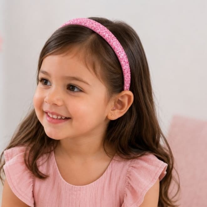 Tiara/Arquinho infantil de com brilho de strass, tiara colorida, tiara festa, natal, acessório infantil menina