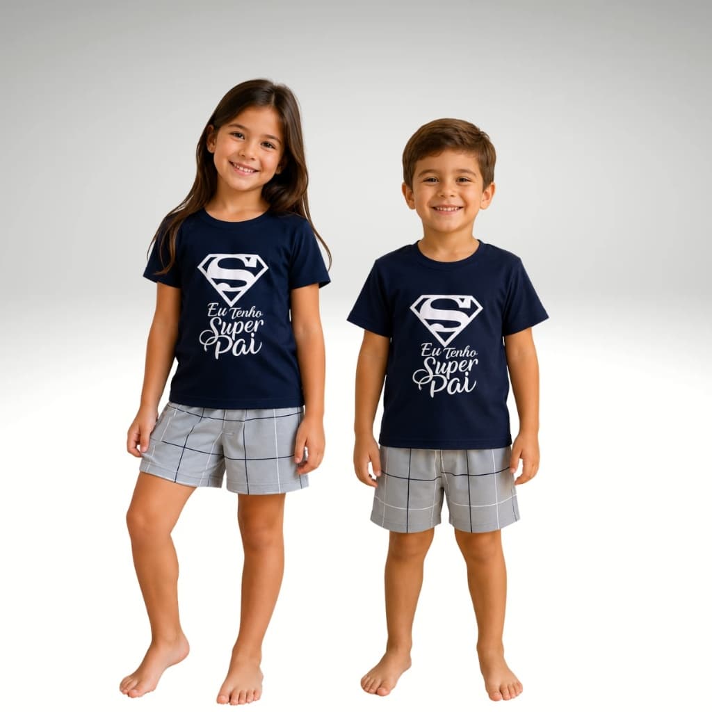 Pijama Infantil Menino Verão Personagens Manga curta e Short Promoção