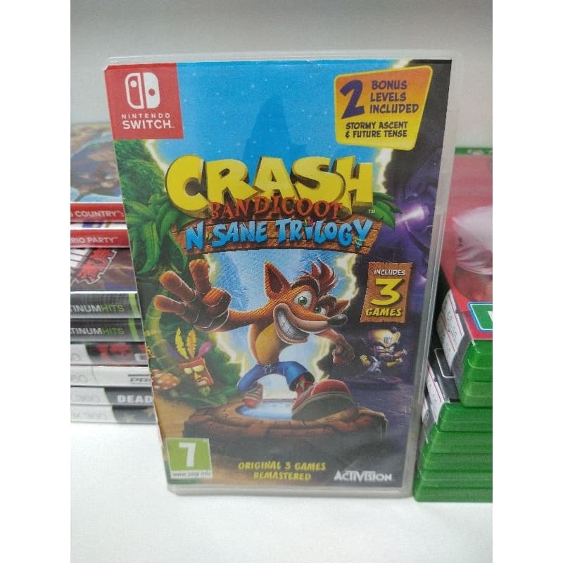 Crash Bandicoot N-Sane Trilogy Nintendo Switch Mídia Física Original