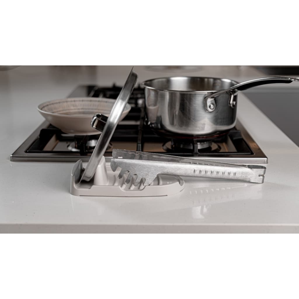 Organizador Utensílios Cozinha Suporte Tampa Colher Bancada
