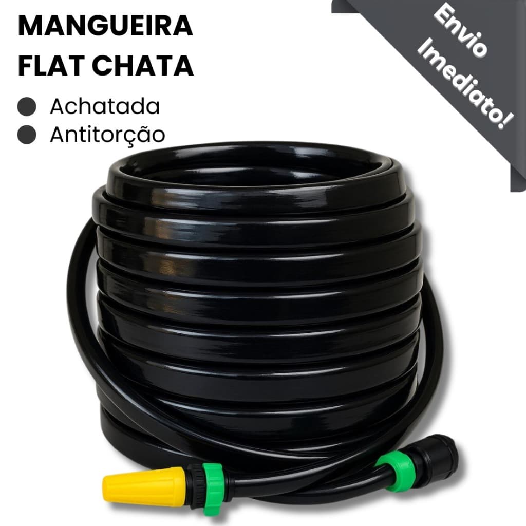 mangueira de jardim 5 ate 50 metros dupla camada ante torção com kit esguicho e conector