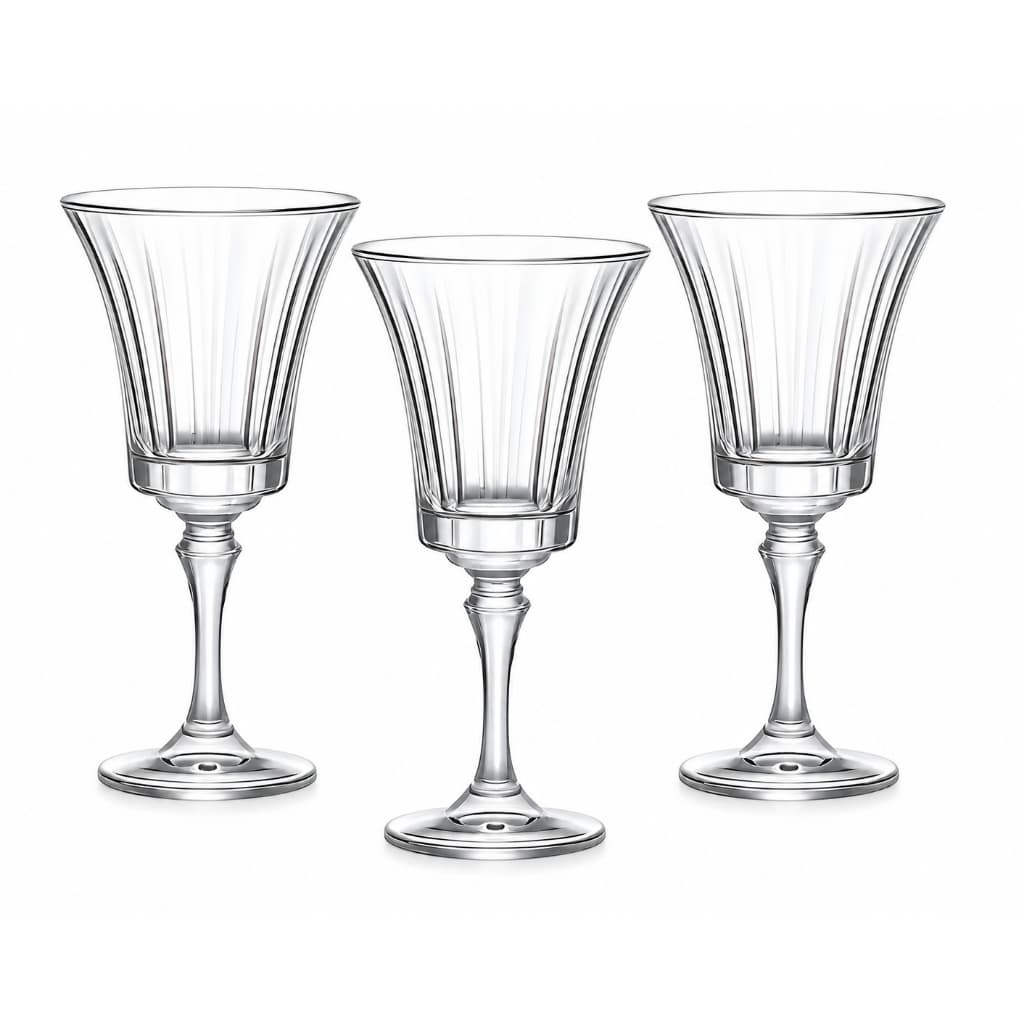Kit 3 Taças de Vidro 230ml Para Vinho Jennie Hauskraft Natal