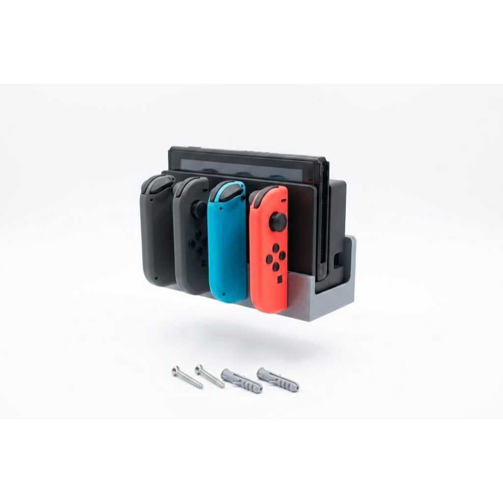 Suporte De Parede Para Nintendo Switch Com Encaixe Para Joy-Con