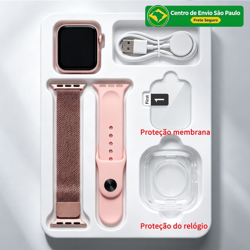 2026 Novo Smartwatch S10- Chamadas Bluetooth Calculadora IP67 Prova d'água Unissex Para Android e iOS