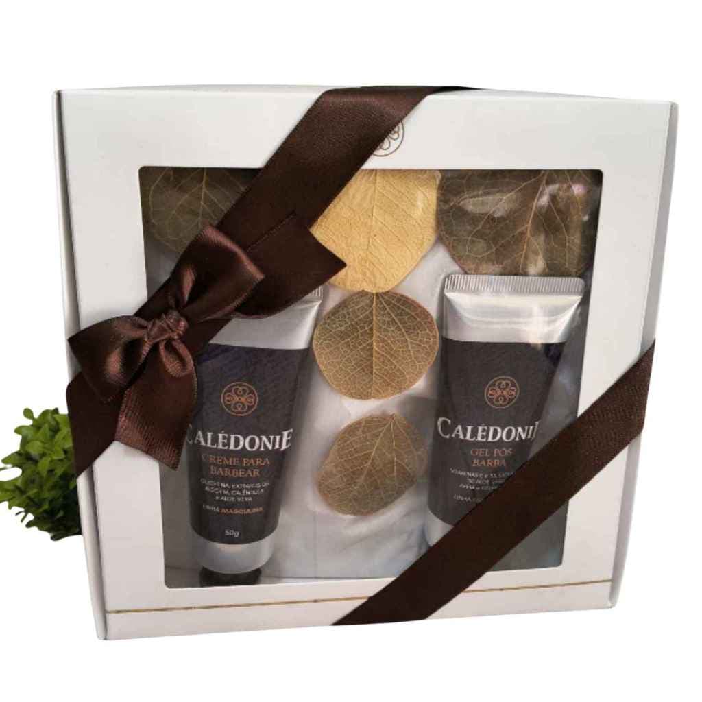 Kit Caledonie creme para barbear e Gel pós Barba Flora Vie 50g cada