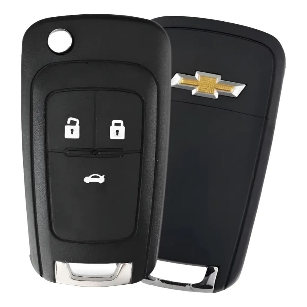 Chave Canivete Chevrolet  2012 2013 2014 2015 2016 2017 2018 Gm Cruze Cobalt Sonic Prisma Onix 3 Botões