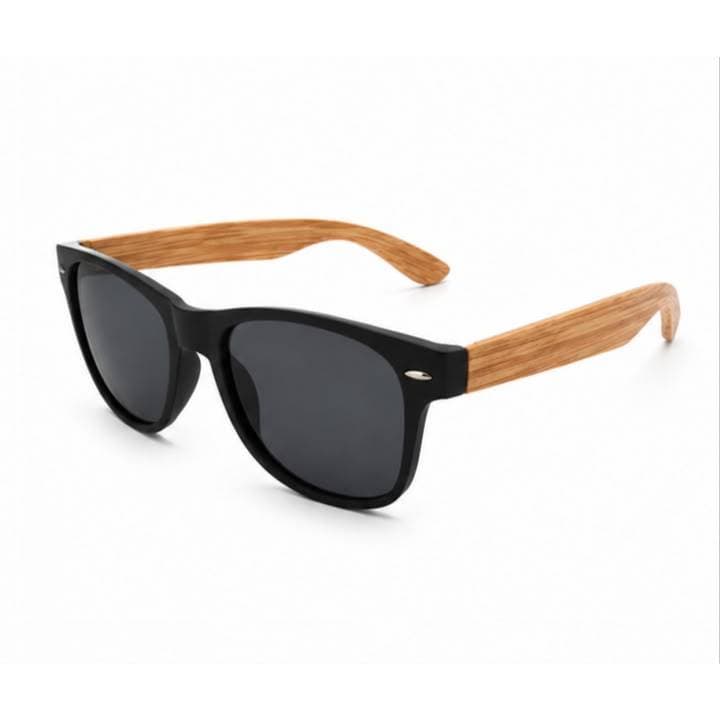 Óculos De Sol Masculino Casual Moda Bambu Lentes Com Proteção Uv400