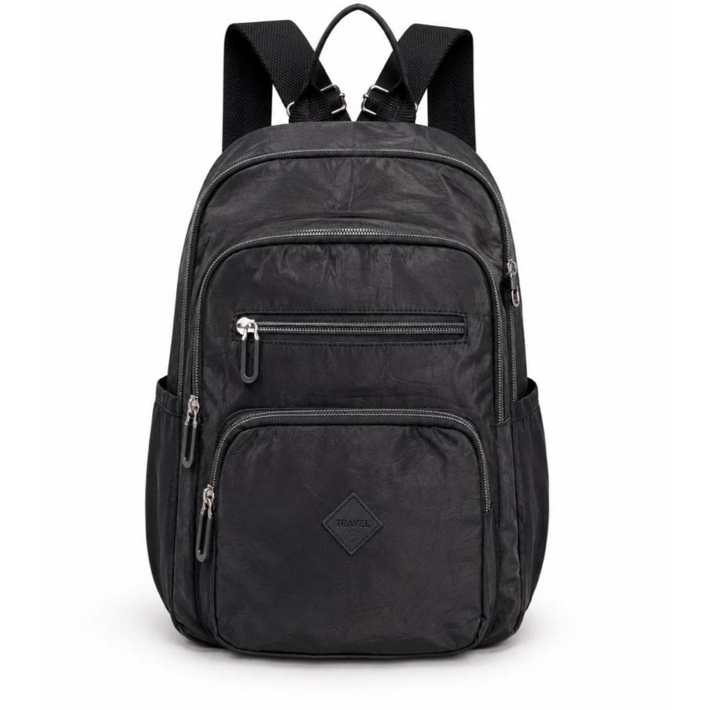 Mochila Feminina De Nylon Impermeável Bolsa Com Alças