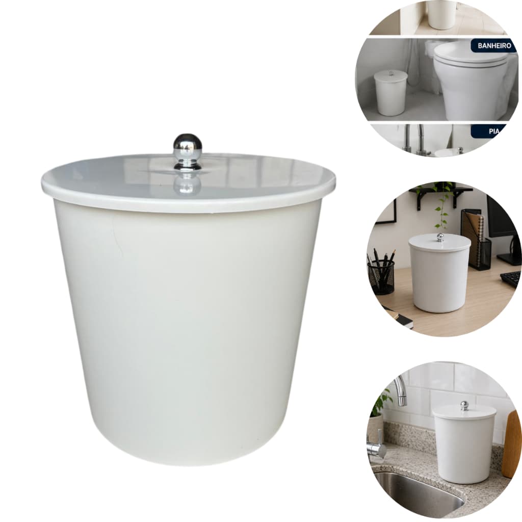 Lixeira Para Cozinha Lixeira Para Quarto Lixeira 5 Litros Cesto de Lixo Banheiro Cesto Para Banheiro Lixo