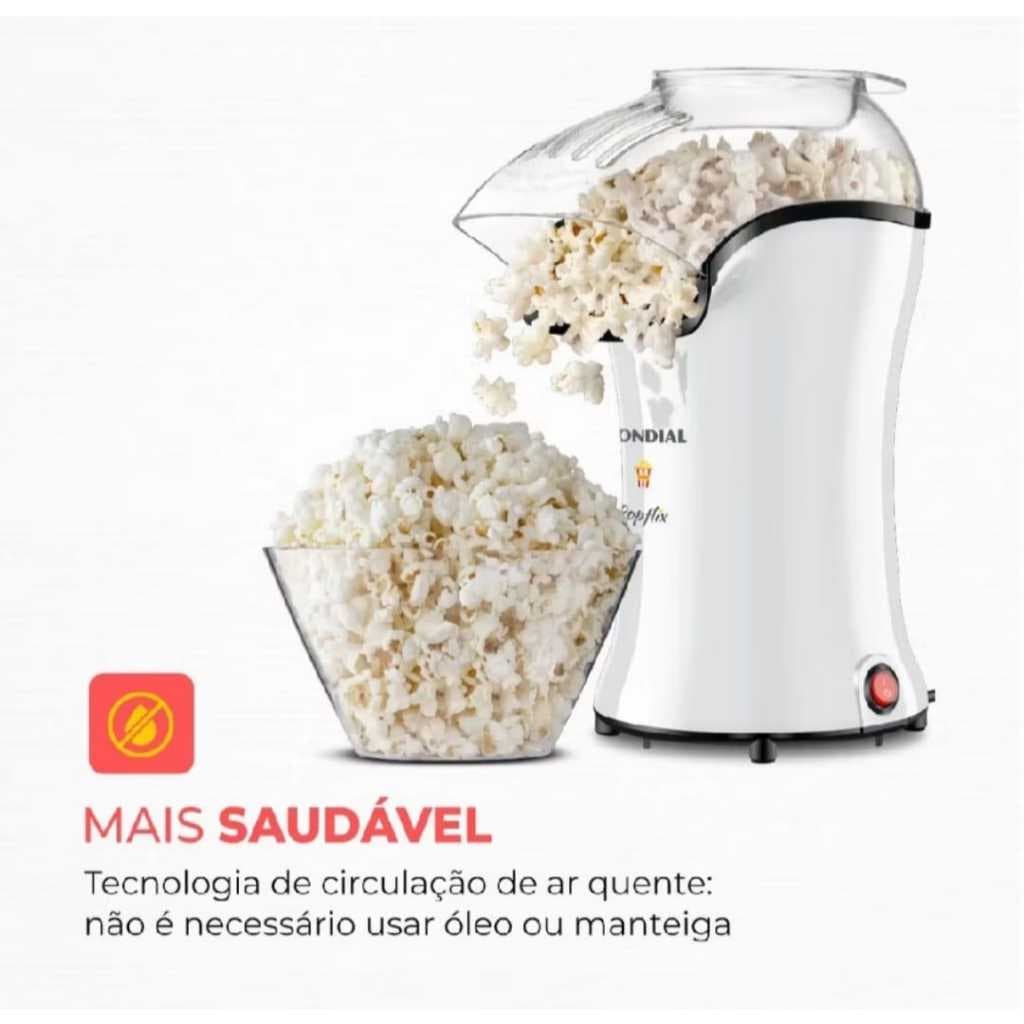 Pipoqueira Elétrica Mondial Popflix Sem Óleo 1200w