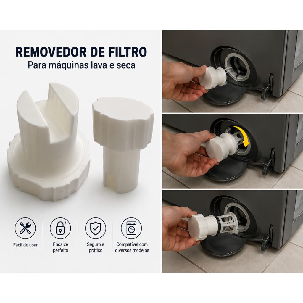 Remover De Filtro Lava E Seca Máquina