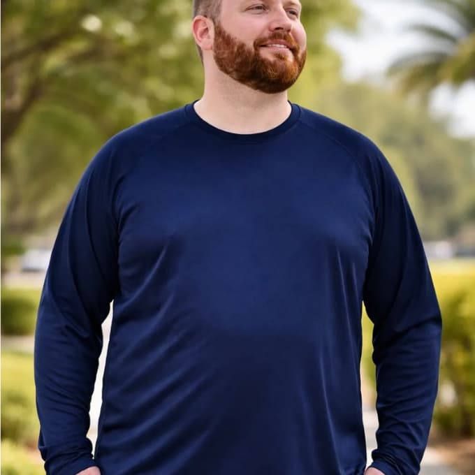 Camisa Plus Size G4 A G8 Masculina Proteção Solar UV50+ Segunda Pele Térmica