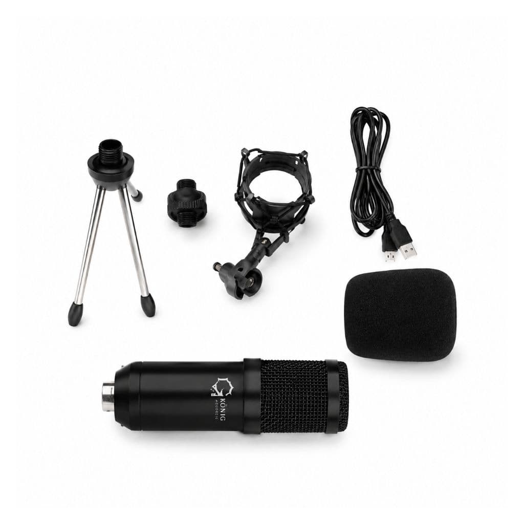 Microfone Condensador Usb Com Fio Profissional Recondicionado