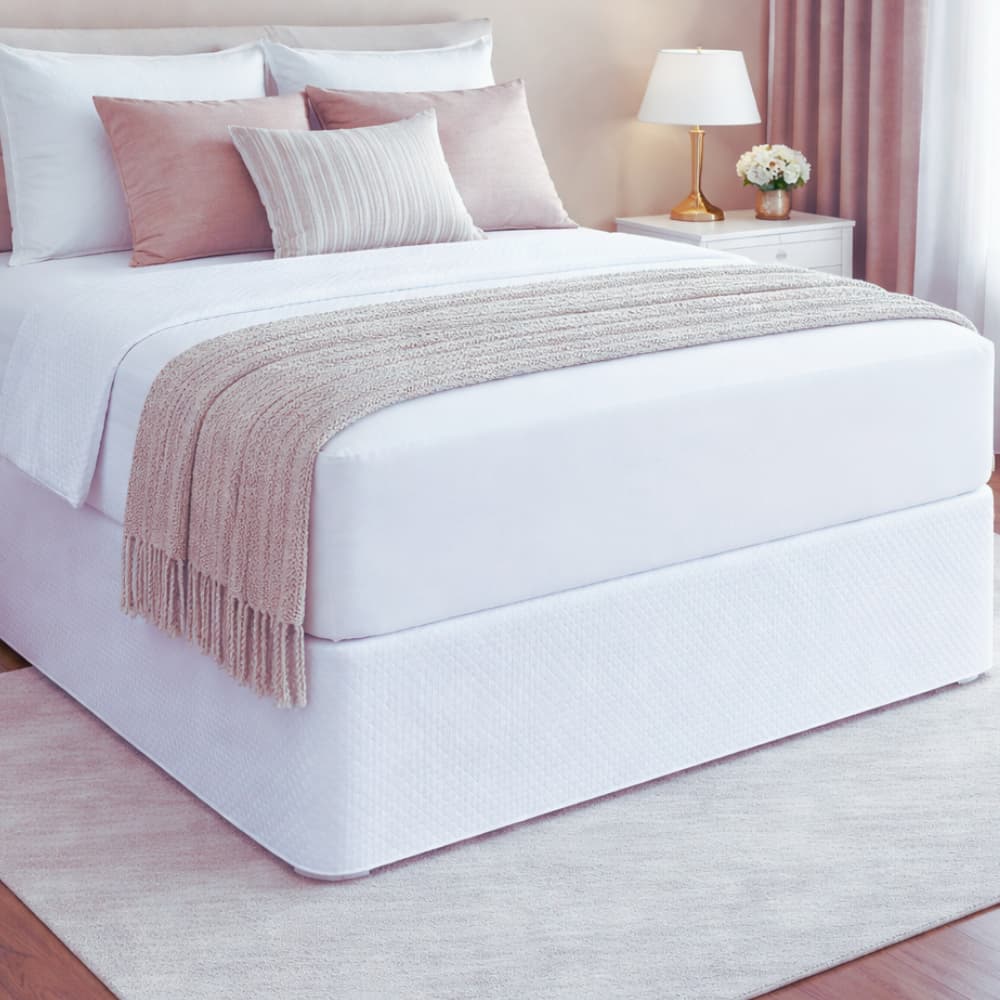 Saia para Cama Box Solteiro Casal Queen Matelada Cobre Box Ajustável 4 em 1 - Decoração Cama Posta