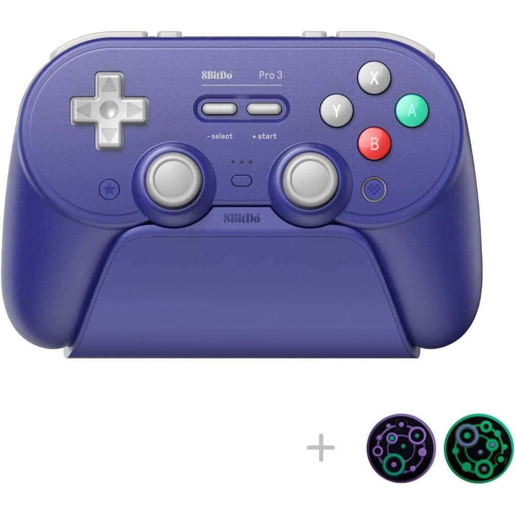 Controle joystick 8BitDo Pro 3  Bluetooth wireless 2.4 ghz hall effect tmr