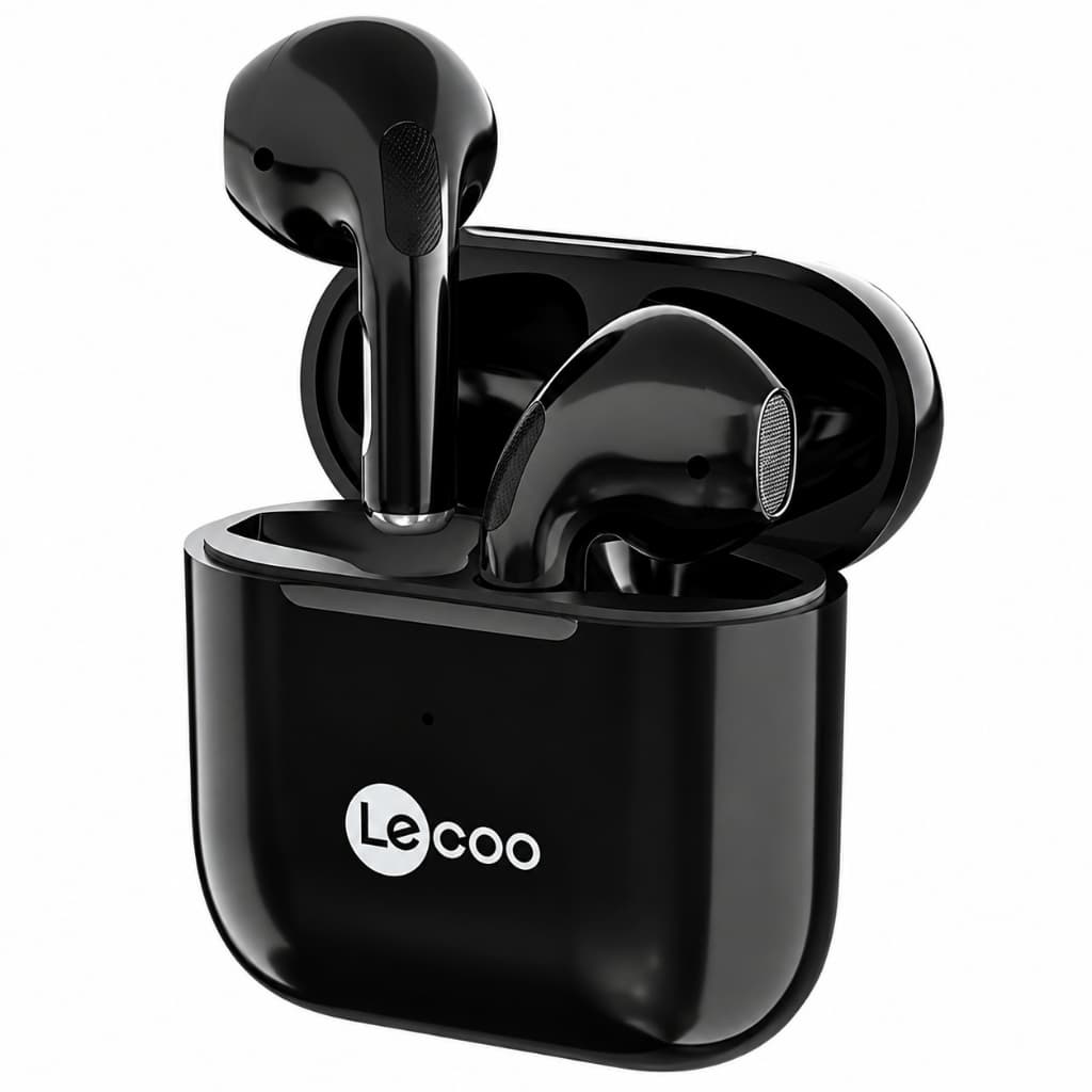 Fone de Ouvido Bluetooth Lecoo Ew310 TWS BT 5.1 Preto com Microfone e Estéreo