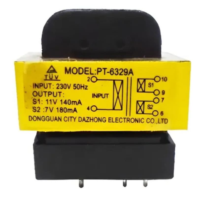 Transformador MODELO PT - 6329A para Placa Eletrônica de Microondas 220 Volts(LER DESCRIÇÃO)