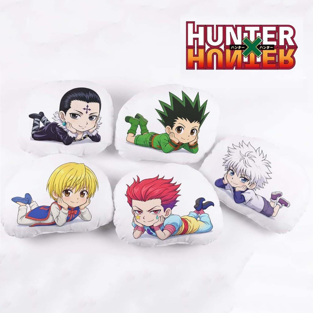 Almofada Chibi | Almofada decorativa | Anime Hunter x Hunter | Gon | Killua | Hisoka | Kurapika | Chrollo