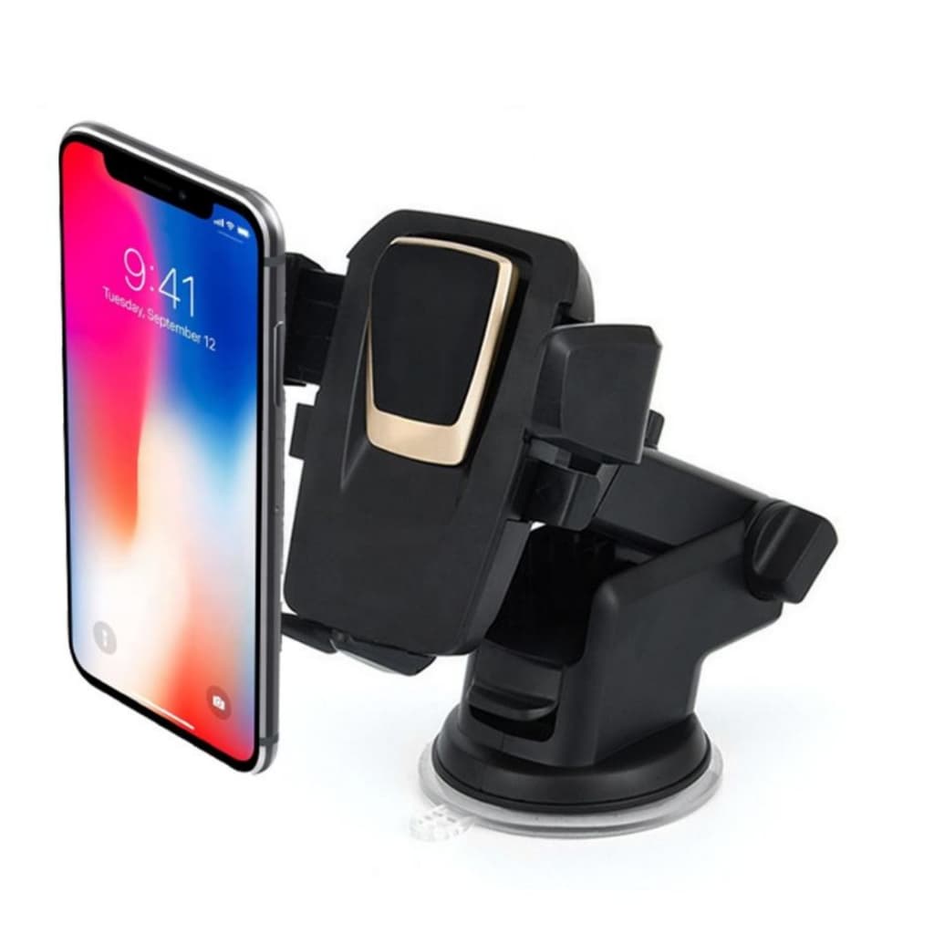 Suporte Veicular Celular Ventosa Gruda Painel Anti Queda Trava Automática Ajustavel Carro Automotivo Telefone Universal