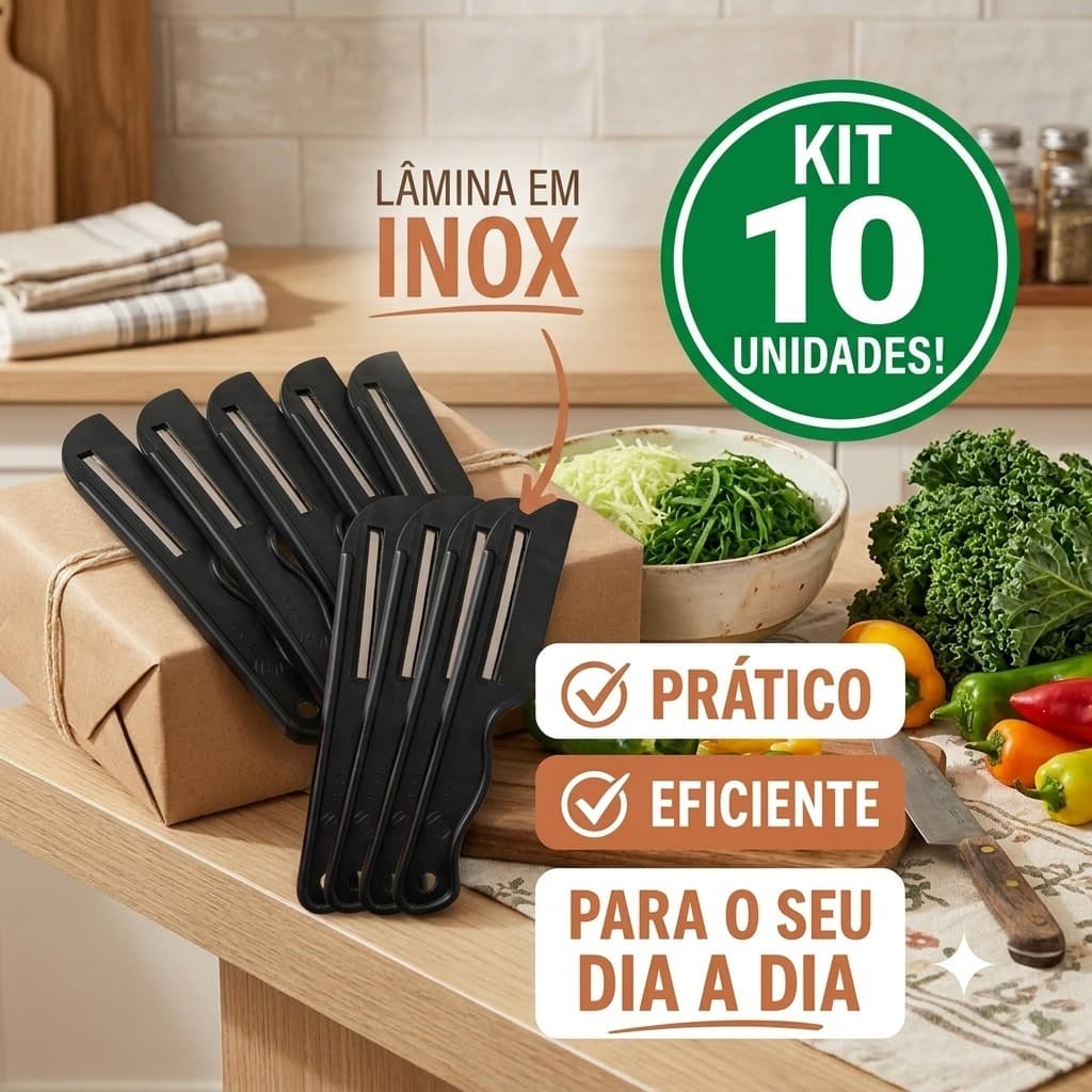 Cortador de Legumes e verduras Kit econômico 10 unidades