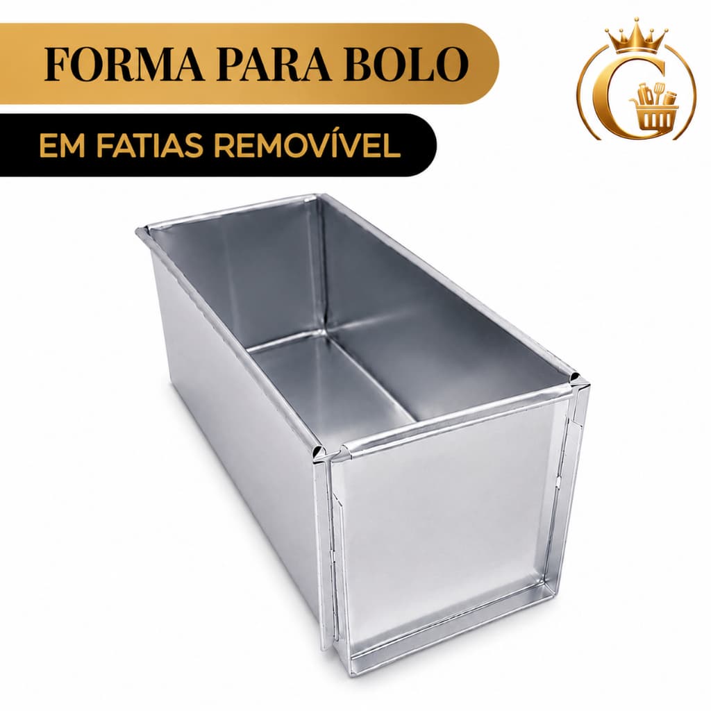 Forma para Bolo em Fatias com Desenforme Fácil e Removivel