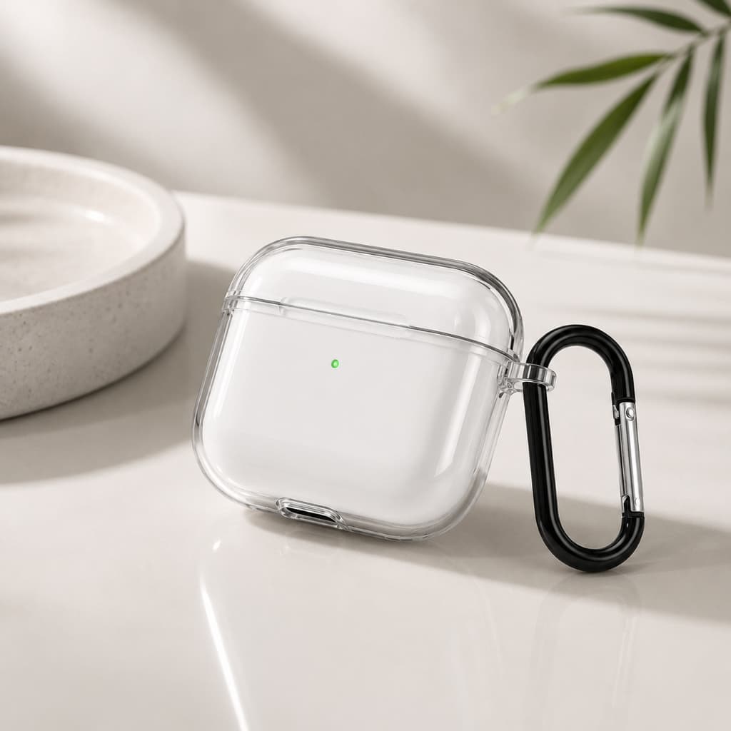 Capa Case Transparente para AirPods Pro 1 2 e AirPods 1 2 3 Acrílica Rígida com Antiamarelamento