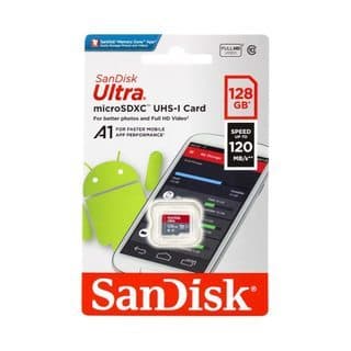 Cartão de Memória Sandisk Original 128Gb Adaptador Micro Sd Ultra 100mb/s Classe 10 Para Drone Câmera Game PC Celular