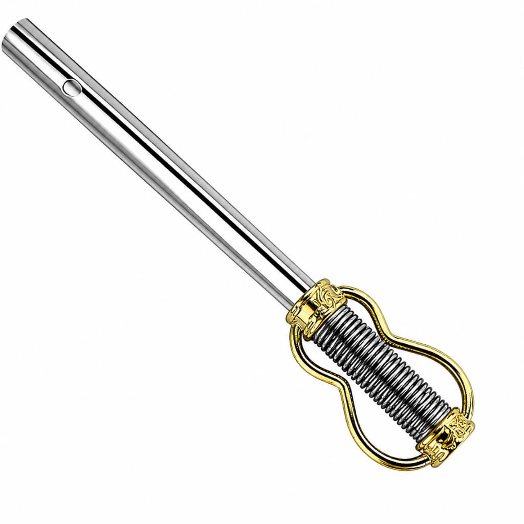 Bomba de Terere Aço Inox Viola Dourada Filtro Mola Parafuso