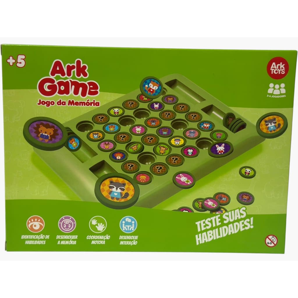 Jogo da Memória de Tabuleiro Ark Game Infantil – Ark Toys
