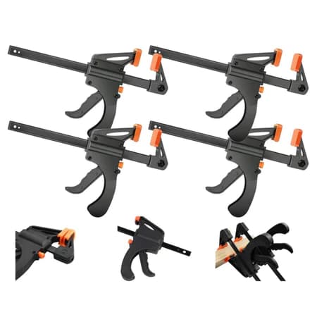 Kit 2/4 Unidades Grampo Sargento de Aperto Rápido 4 Polegadas 250mm Ferramenta de Marcenaria