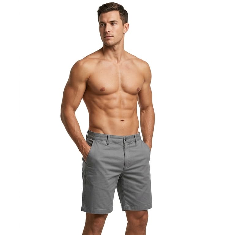 Bermuda Sarja Masculina Chino Esporte Fino Short Slim Fit Algodão Casual Social Passeio Várias Cores Estilo Mauricinho