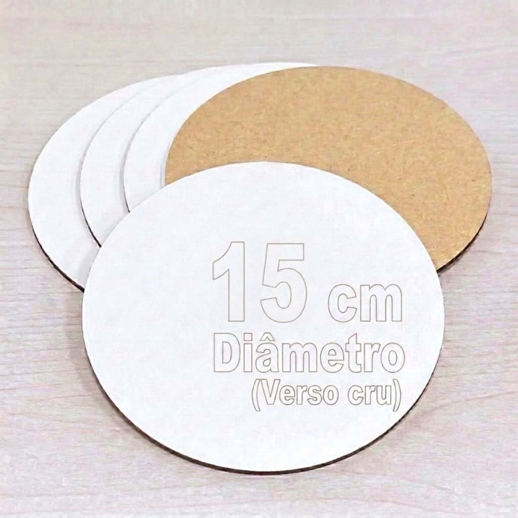 50 Mini Cake Board 15 Cm Disco Tabuleiro Mdf branco tabua bolo quadrinho festa Artesanato A2b