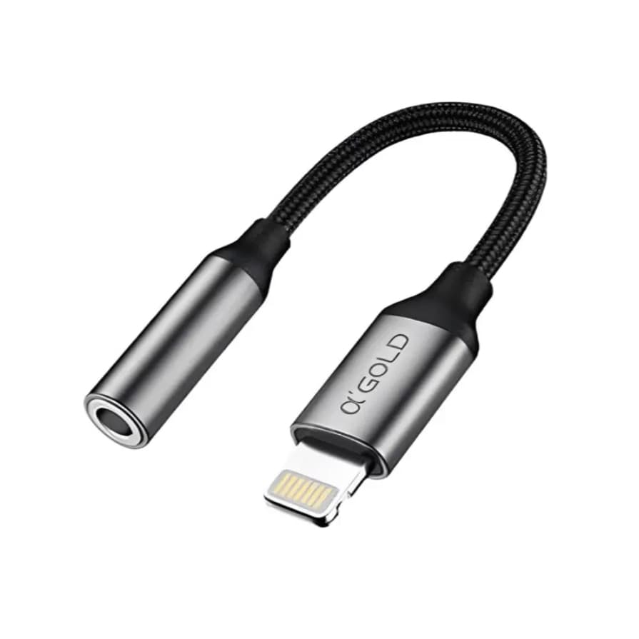 Adaptador Iphone Lightning P2 3.5mm Cabo Nylon Sem Bluetooth