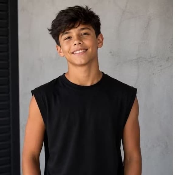 Regata Oversized Juvenil Infantil 100% Algodão Lisa Masculina Streetwear Verão
