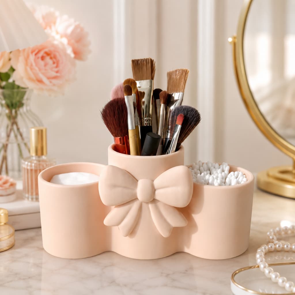 Organizador Multiuso com Laço – Porta Pincéis e Acessórios
