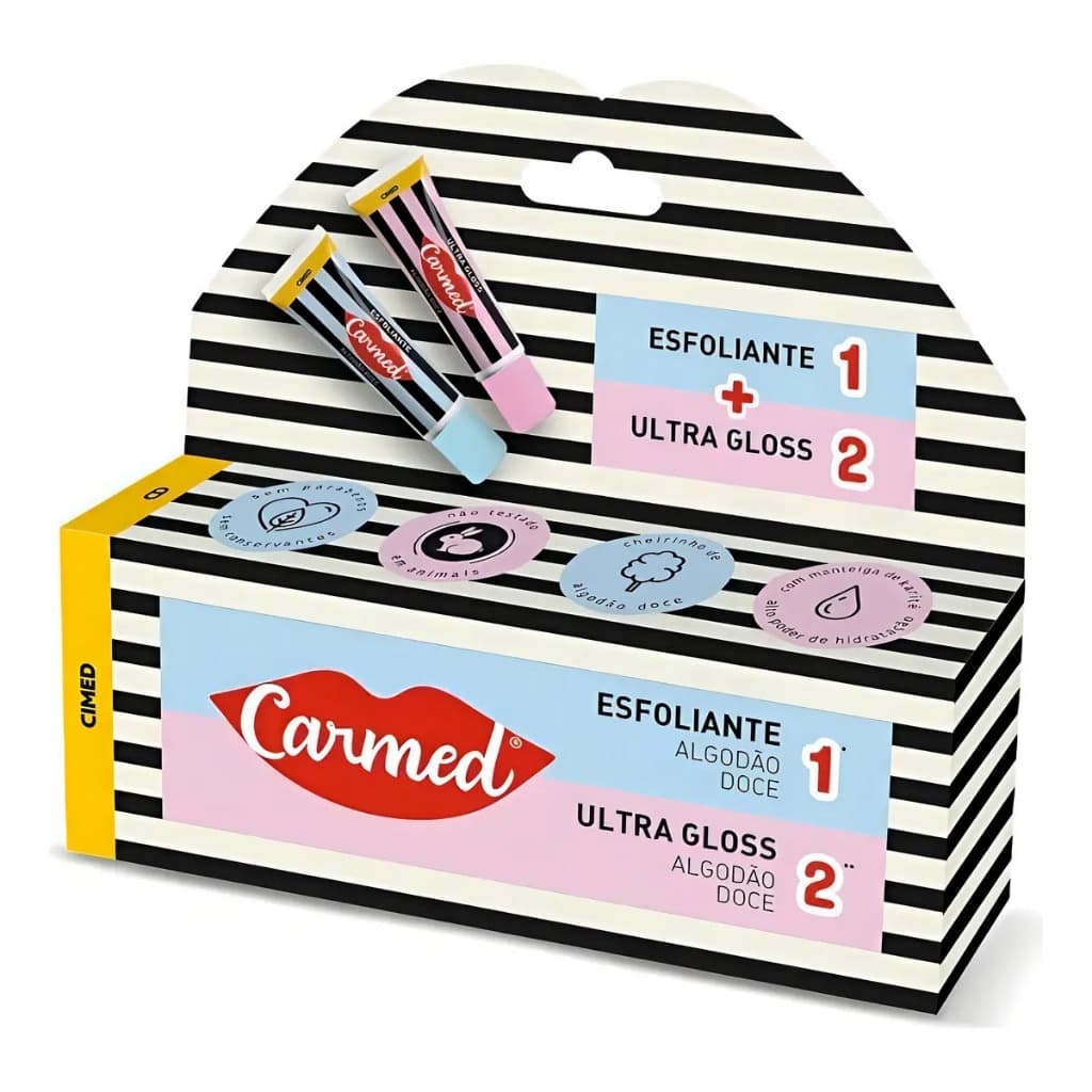 Hidratante Labial Carmed SOS Premium Kit 2x 10g Alívio Rápido