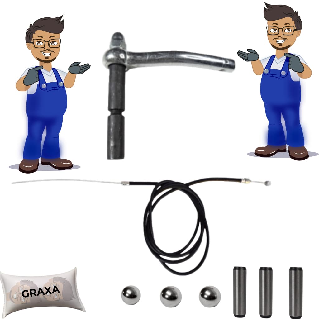 Kit Cabo Embreagem 80cc C/ Alavanca para bicicleta motorizada 80cc 2 Tempos + Brindes