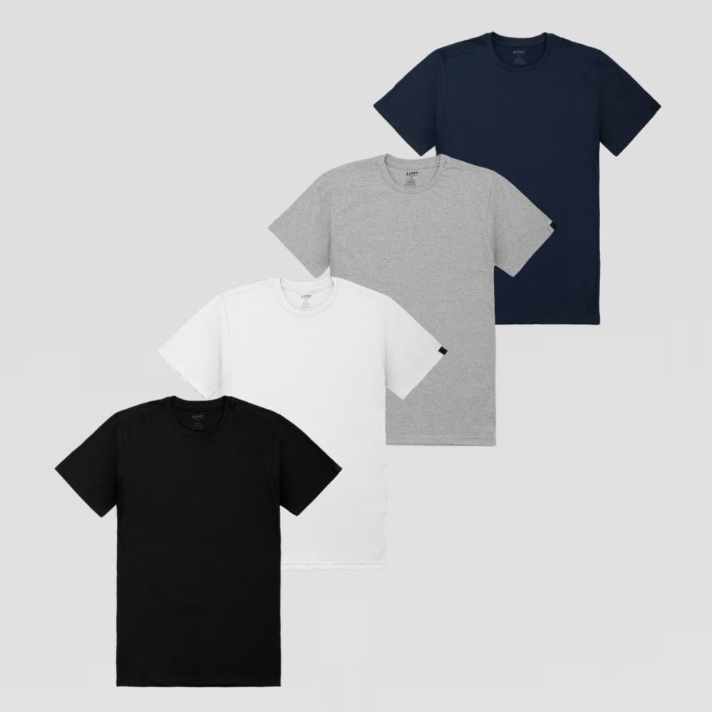 Kit 4 Camisetas Masculinas Básicas 100% Algodão Casual Premium